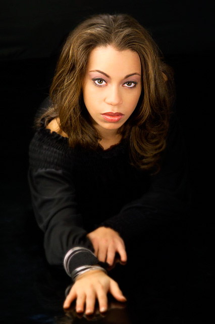 Beauty Model On Black