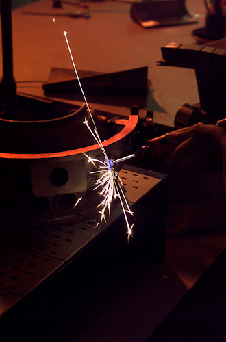 Industural Grinder in use with sparks image