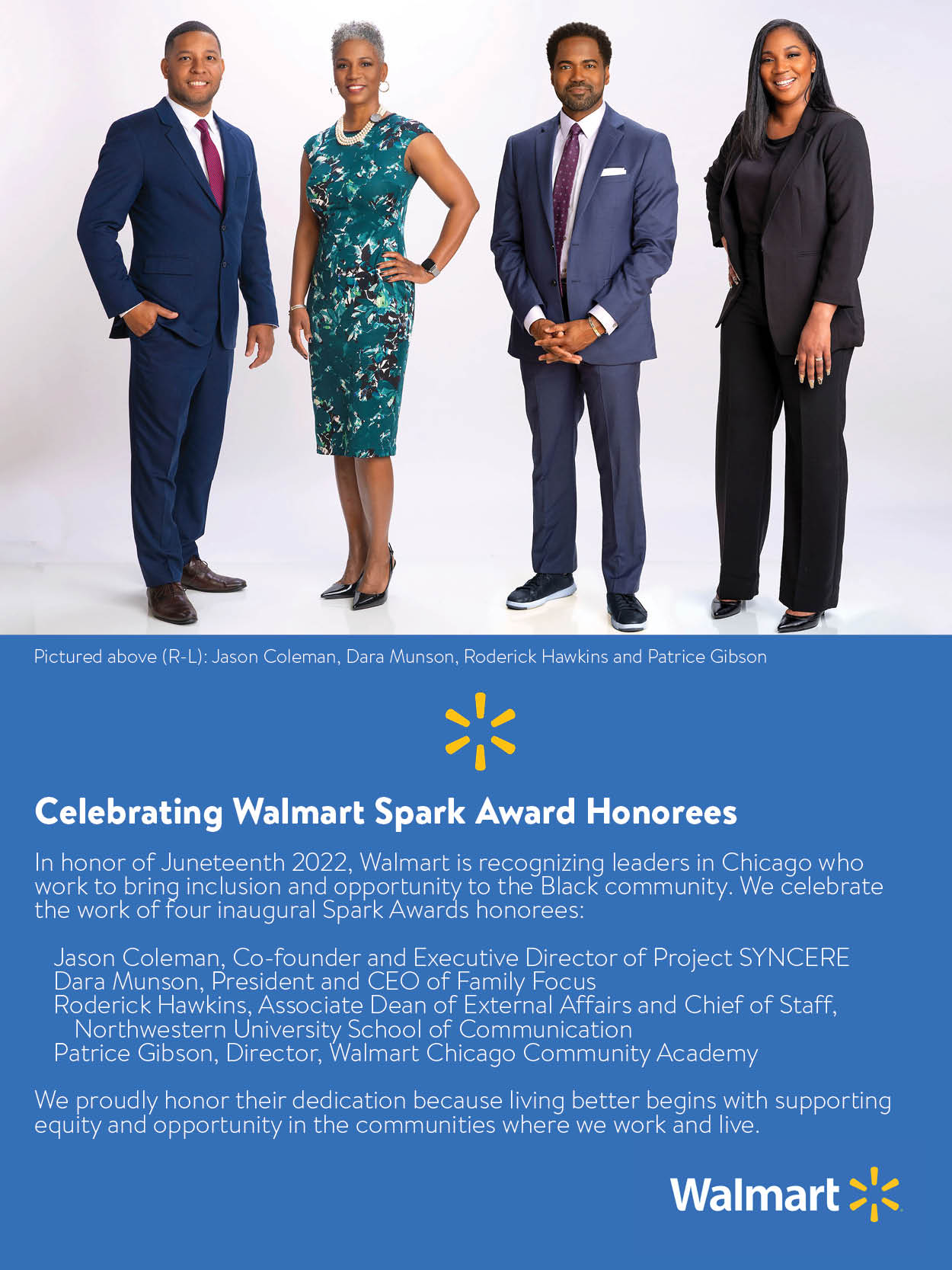 Walmart Sparks Awardees