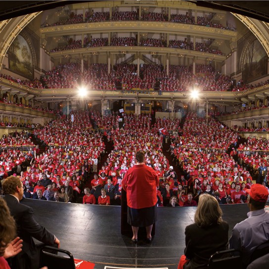 Chicago Teacher Union Rally Gourp Image