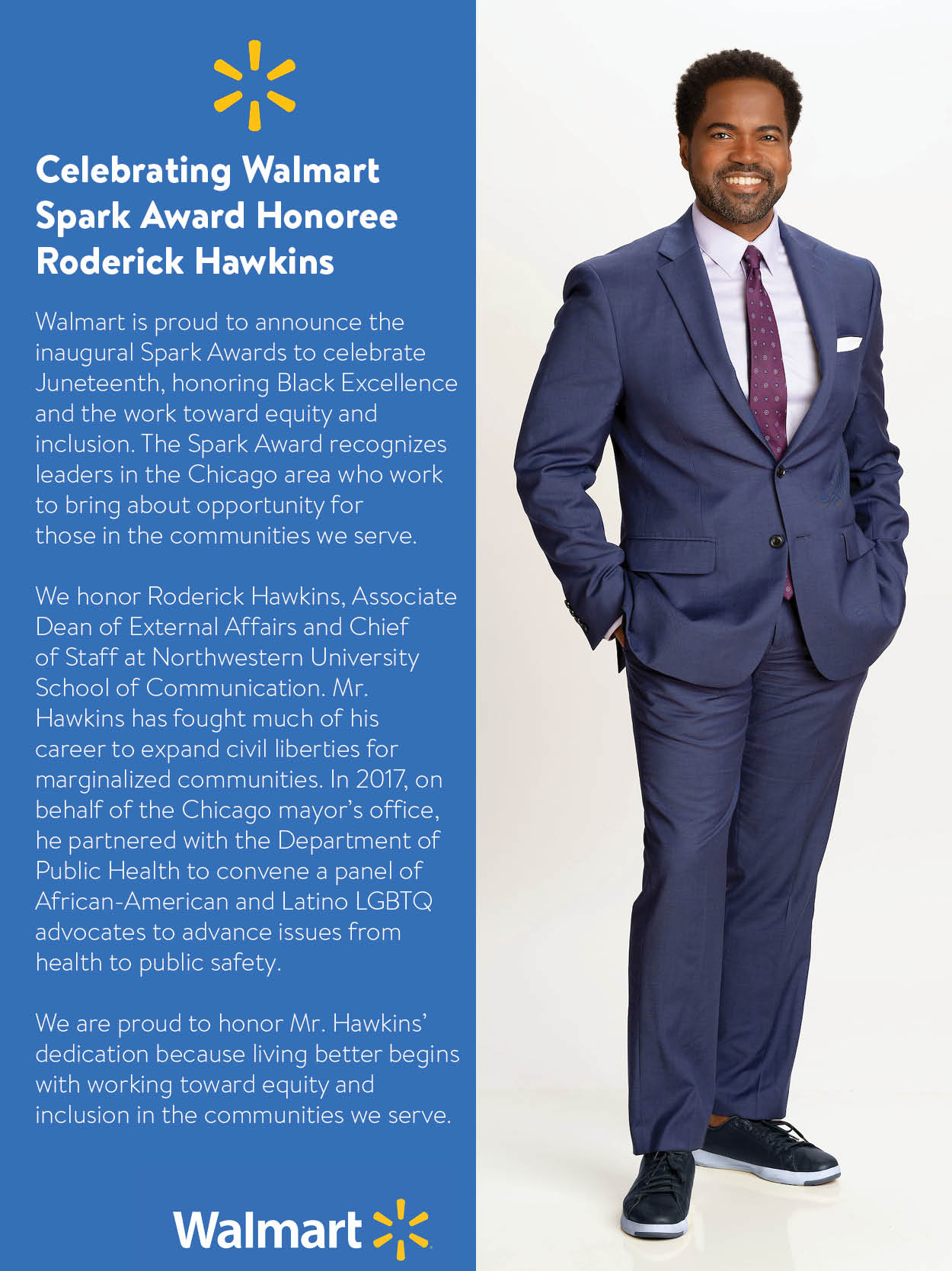 Walmart Sparks Awardee Roderick Hawkins