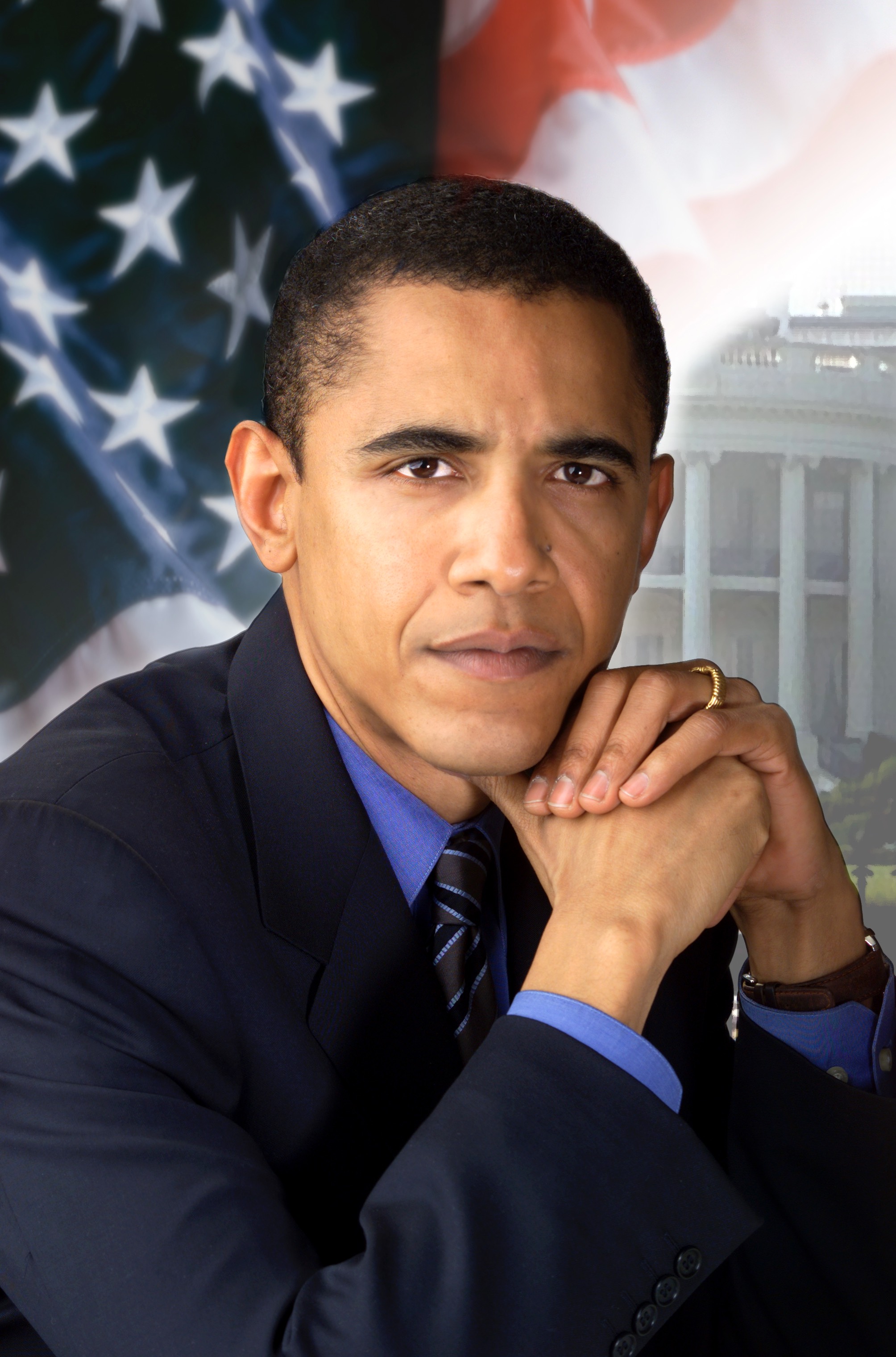 President Barack Obama Profile Portrait